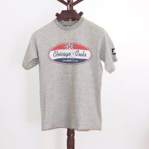 Chicago Cubs 100% Loyal Fan T-Shirt Heather Gray Made in USA